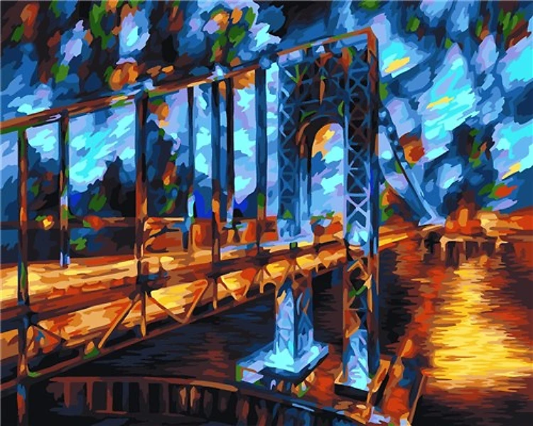 Paint By Numbers Kit - Brooklyn Bridge
