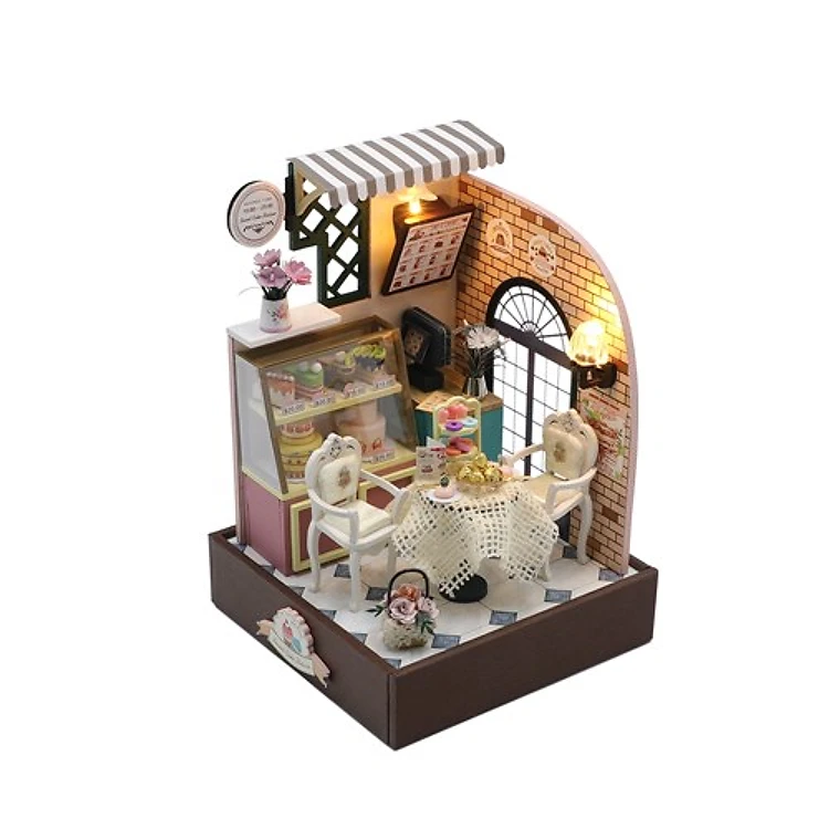 Miniature Wizardi Roombox Kit - Dessert Cafe