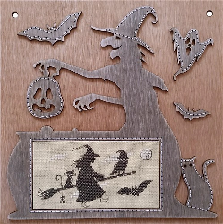 Halloween Shadows Cross Stitch Kit And Frame