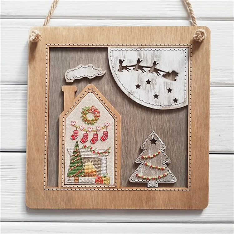 Night Of Miracles Cross Stitch Kit And Frame