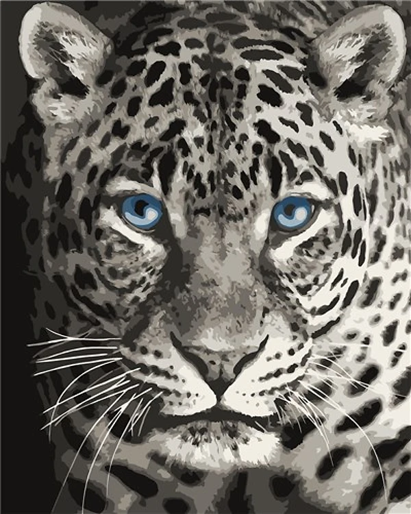 Painting by Numbers kit Crafting Spark Leopard F012 19.69 x 15.75 in