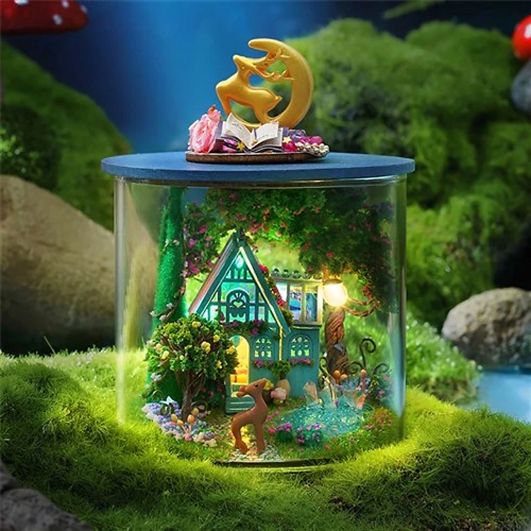 Miniature Wizardi Roombox Kit - Fantasy Wonderland Dollhouse Kit