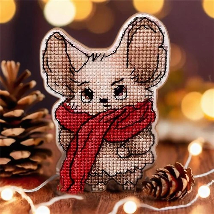 Cross-stitch kits on a plastic base FLX-003