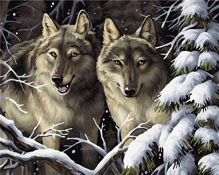 Painting by Numbers kit Crafting Spark Hunters H074 19.69 x 15.75 in