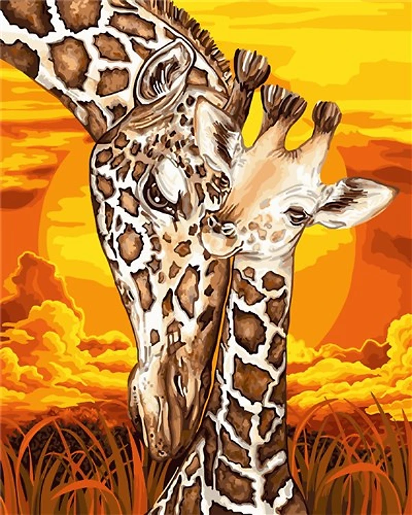 Painting by Numbers kit Crafting Spark Spring Owl H100 19.69 x 15.75 in