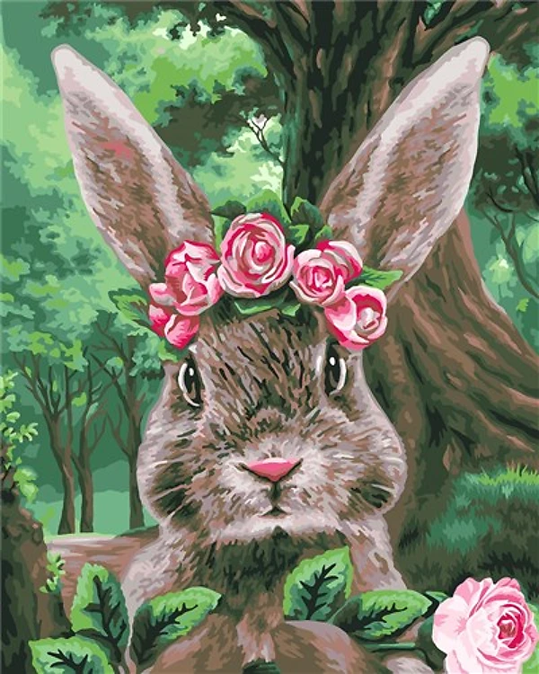 Painting by Numbers kit Crafting Spark Rabbit from Alice in Wonderland H105 19.69 x 15.75 in