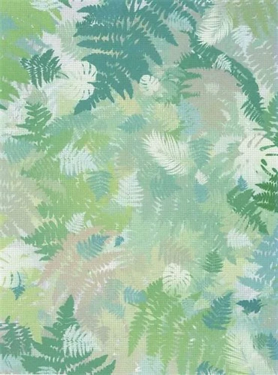 Designer Printed AIDA Canvas 14ct KD14-100 Forest Leaves