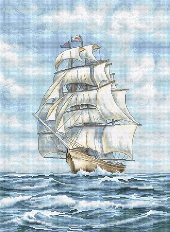 Counted Cross Stitch Kit Ship Leti907