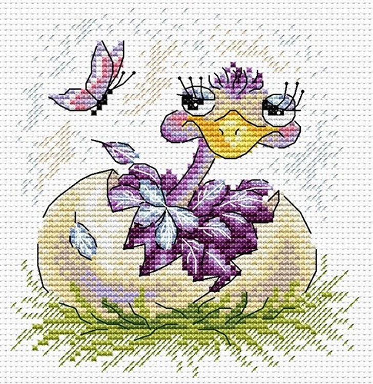Ostrich M-102 / SM-102 Counted Cross Stitch Kit