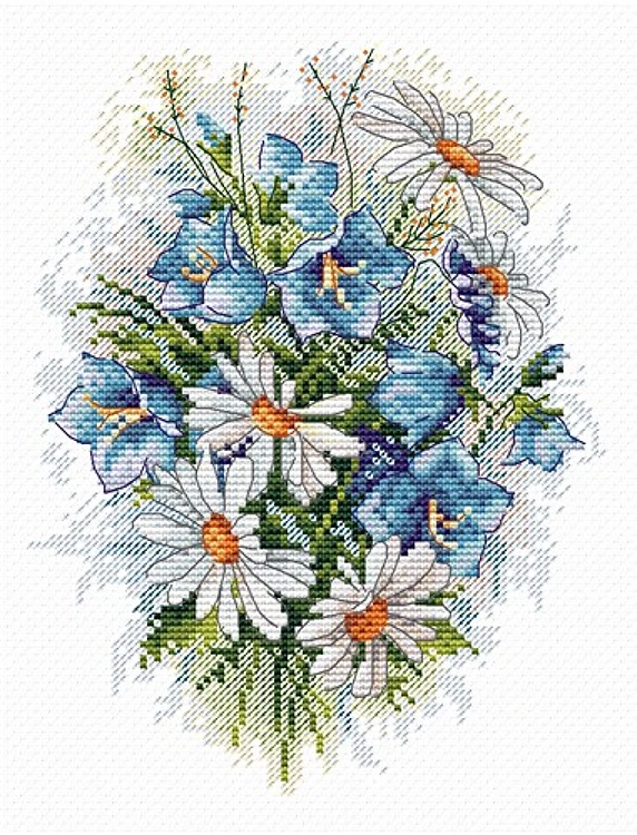 Field Flowers M-120 / SM-120 Counted Cross Stitch Kit