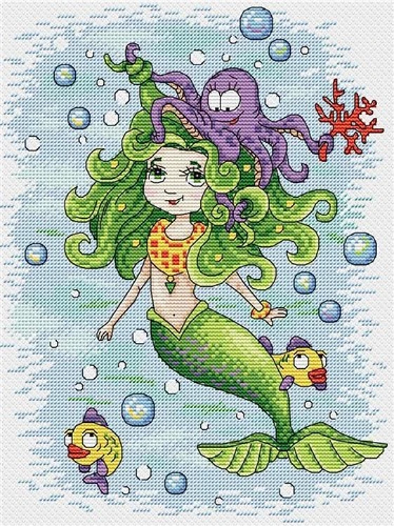 Mermaid M-126 / SM-126 Counted Cross Stitch Kit