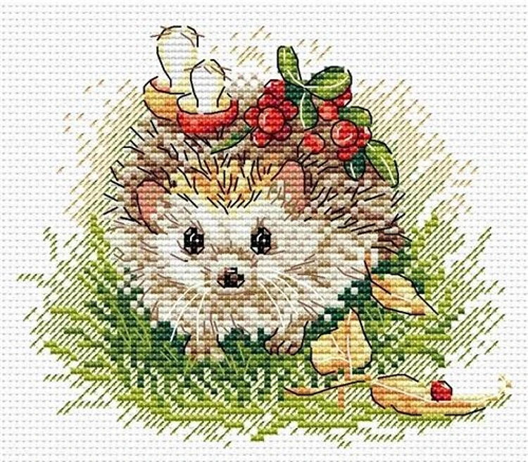 Hedgehog M-129 / SM-129 Counted Cross Stitch Kit
