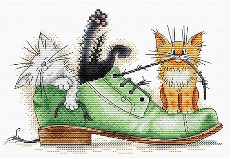 Cats M-185 / SM-185 Counted Cross-Stitch Kit