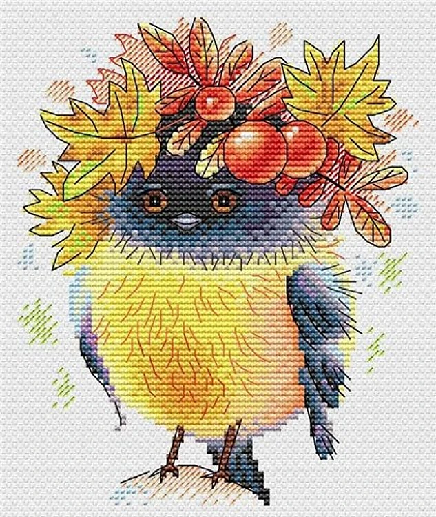 Autumn Bird M-236 / SM-236 Counted Cross-Stitch Kit