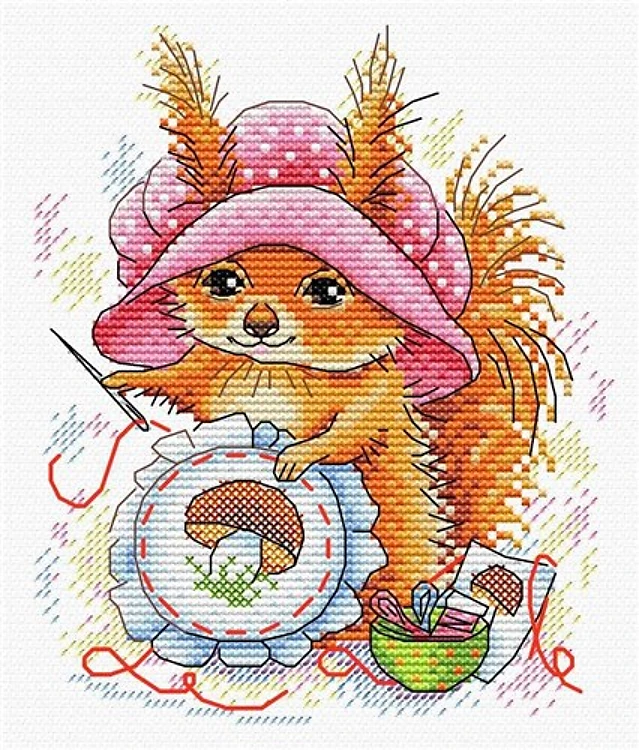 Squirrel M-286 / SM-286 Counted Cross Stitch Kit