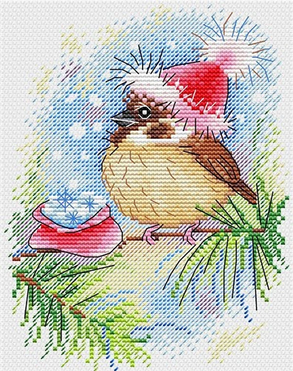 Christmas Bird M-350 / SM-350 Counted Cross Stitch Kit