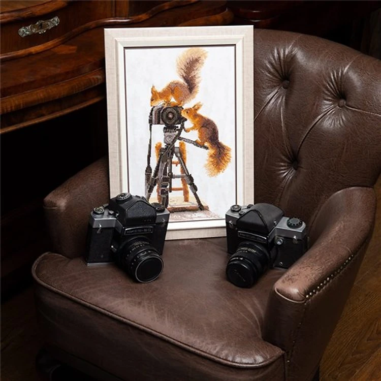 Cross-stitch kit M-459C "Curiosity"