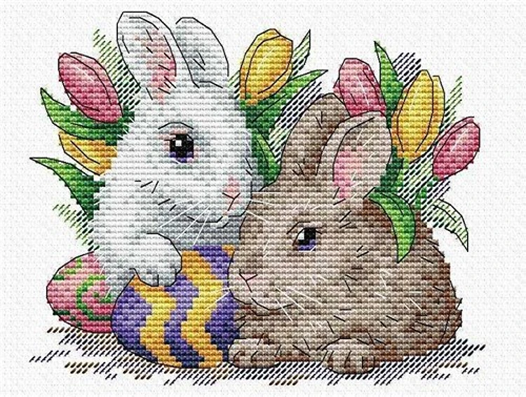 Fluffy Friends M-507 / SM-507 Counted Cross Stitch Kit