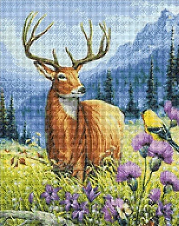 Noble Deer WD2496 14.9 x 18.9 inches Wizardi Diamond Painting Kit
