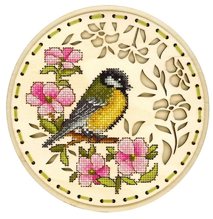 Welcoming Spring O-041 Counted Cross Stitch Kit on Plywood