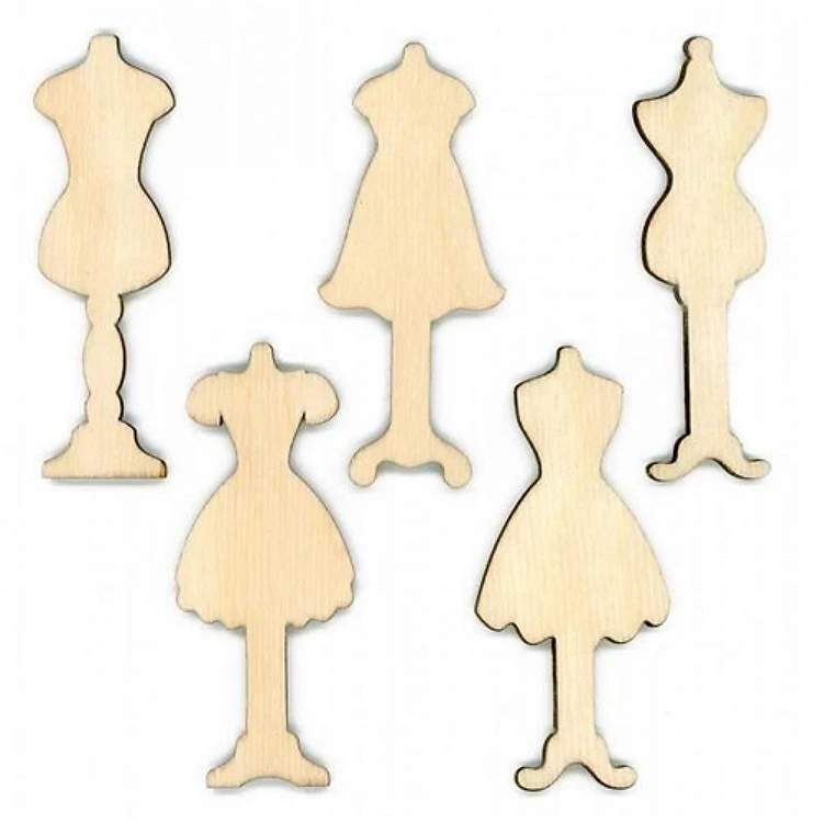 Plywood Thread / Floss Organizer. 10 Plywood Bobins by MP Studia. OP-063