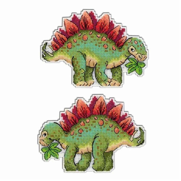 Stegosaurus P-270 / SR-270 Plastic Canvas Counted Cross Stitch Kit