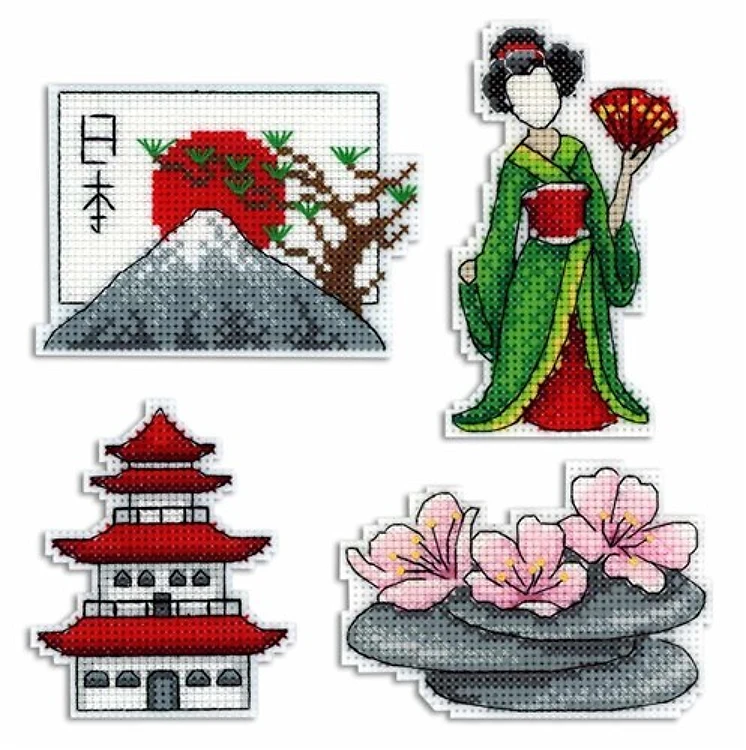 Japan MP Studia P-336 / SR-336 Plastic Canvas Counted Cross Stitch Kit