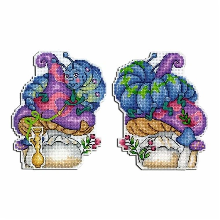 Wise Caterpillar P-400 / SR-400 Plastic Canvas Counted Cross Stitch Kit