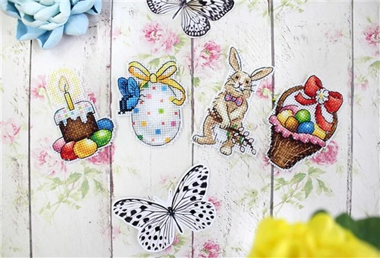 Easter Joy P-407 / SR-407 Plastic Canvas Counted Cross Stitch Kit