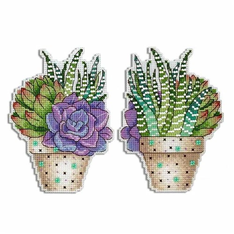 Flower Mood P-418 / SR-418 Plastic Canvas Counted Cross Stitch Kit