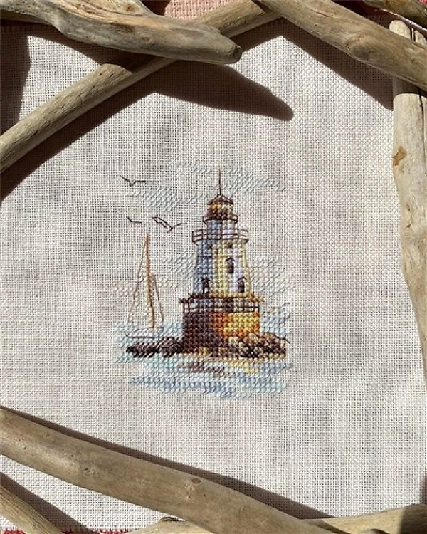 Sunny Morning. Lighthouse 0-224 Counted Cross-Stitch Kit
