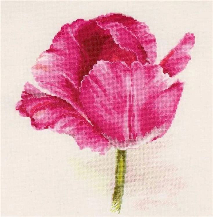Tulips. Crimson Glow 2-43 Counted Cross-Stitch Kit