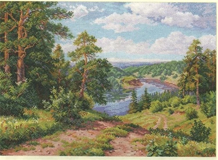 Above the river 3-13 Counted Cross-Stitch Kit
