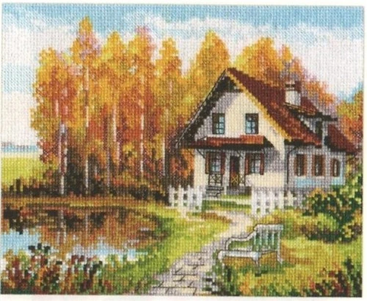 Visit to the Autumn 3-14 Counted Cross-Stitch Kit