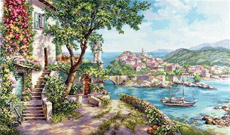 Azure Coast 3-32 Counted Cross-Stitch Kit