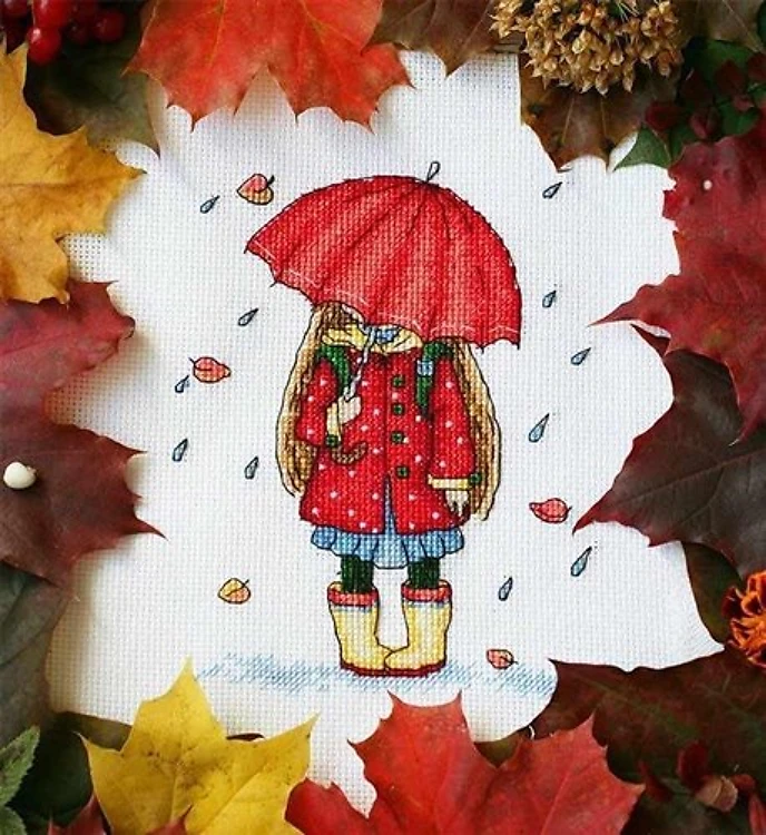 Autumn Walk SM-142 Counted Cross-Stitch Kit