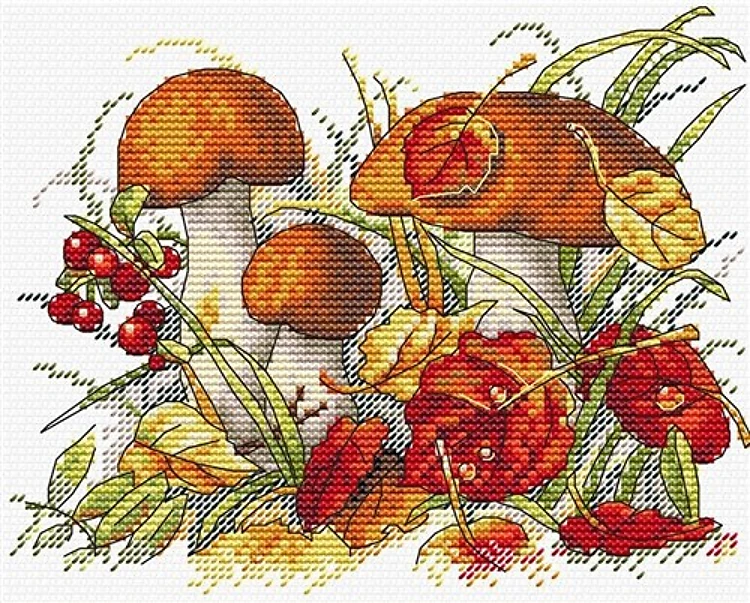 Autumn Forest Treasures SM-193 Counted Cross-Stitch Kit