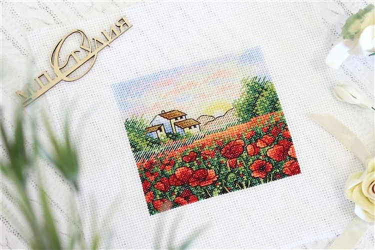 Poppy Morning SM-432 Counted Cross Stitch Kit