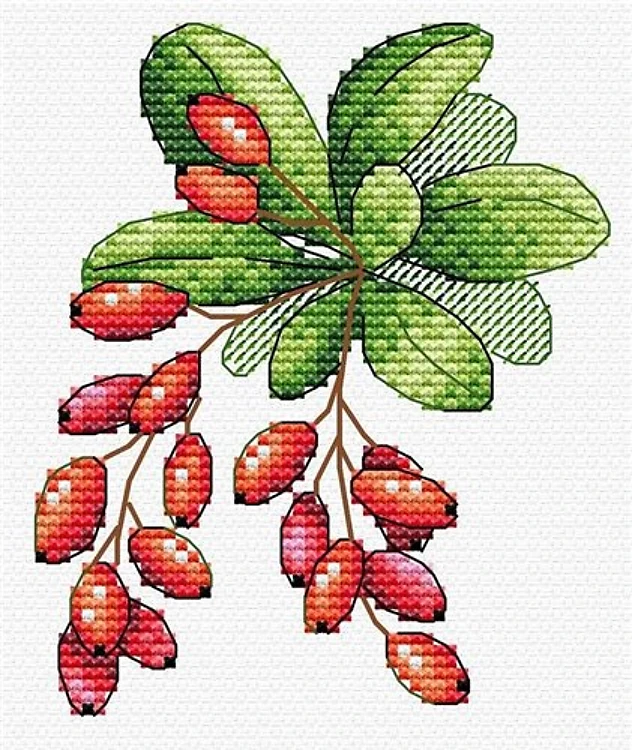 Barberries SM-595 Counted Cross-Stitch Kit
