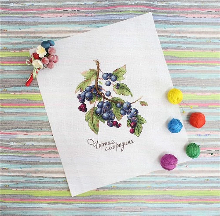 Gifts of Nature. Black Currant SNV-694 Counted Cross Stitch Kit