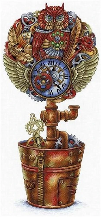 Steampunk Topiary SNV-719 Counted Cross Stitch Kit