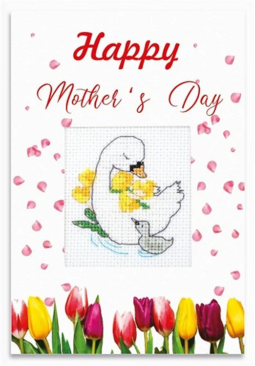 Happy Mother's Day Post Card SP-104L Counted Cross-Stitch Kit