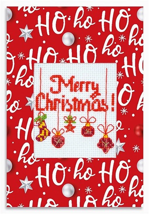 Post Card SP-108L Christmas Card Counted Cross-Stitch Kit