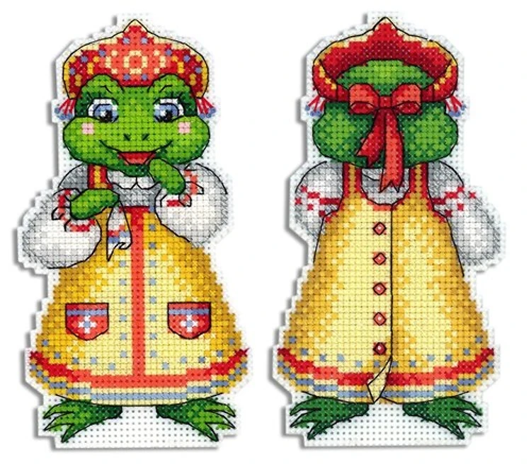 Frog SR-480 Plastic Canvas Counted Cross Stitch Kit