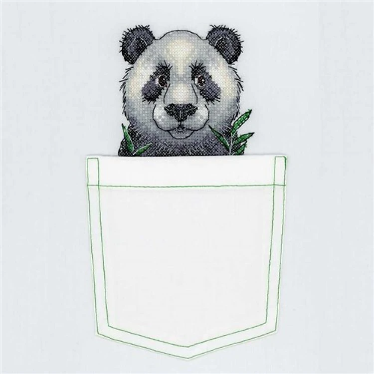 Panda Cross Stitch on Clothes kit B-241 / SV-241