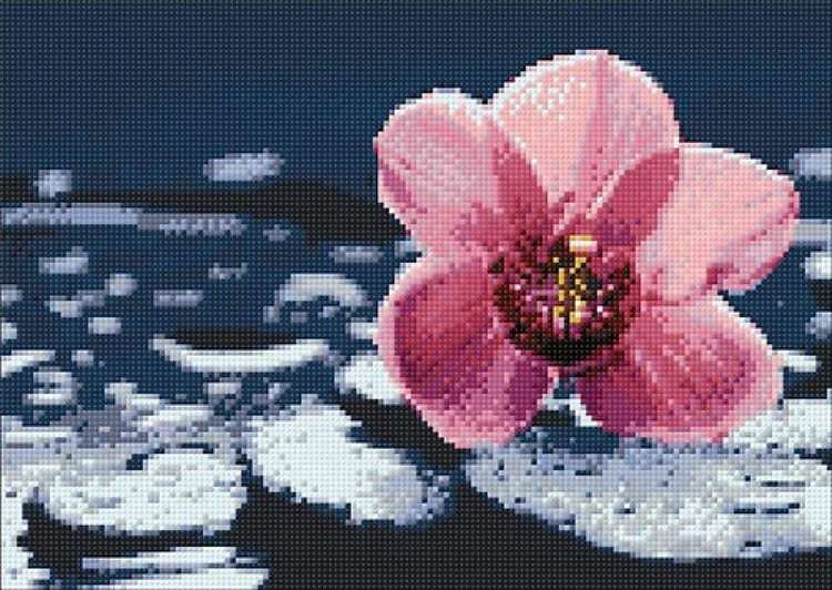 Orchid Wanda WD035 14.9 x 10.6 inches Wizardi Diamond Painting Kit