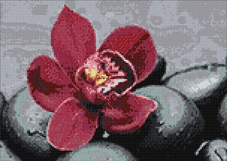Royal Orchid WD036 14.9 x 10.6 inches Wizardi Diamond Painting Kit