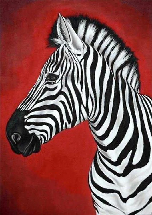 Zebra CS080 11.81 x 15.75 inches Crafting Spark Diamond Painting Kit