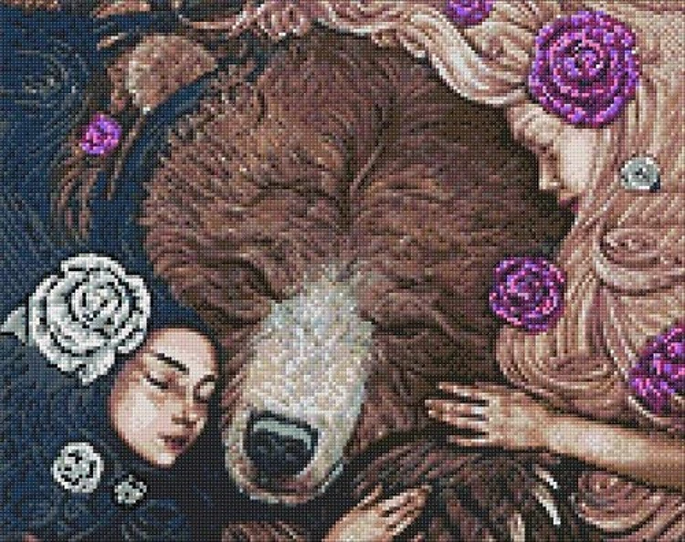 Slavic Fairy Tales WD145 18.9 x 14.9 inches Wizardi Diamond Painting Kit