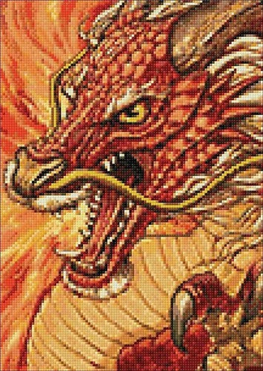 Chinese Dragon CS177 11.8 x 15.8 inches Crafting Spark Diamond Painting Kit